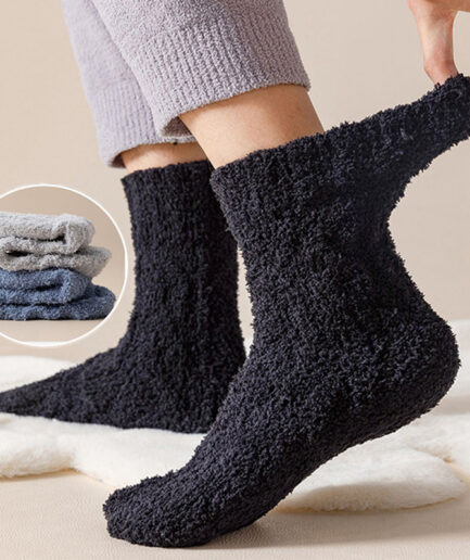 Winter Warm Fuzzy Fleece Socks Women Men