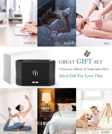 Flame Air Humidifier Scent Diffuser