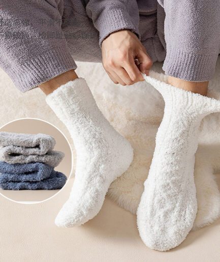 Winter Warm Fuzzy Fleece Socks Women Men