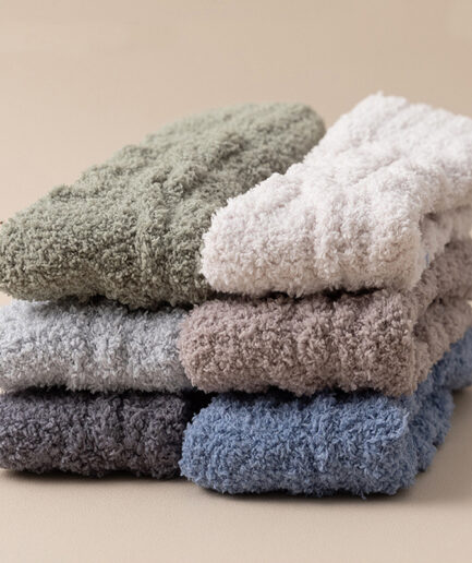 Winter Warm Fuzzy Fleece Socks Women Men