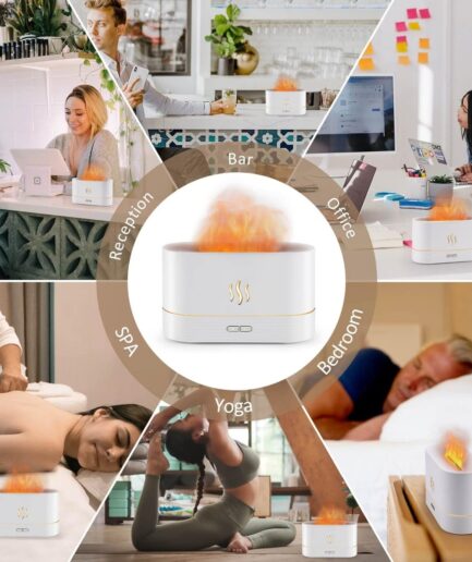 Flame Air Humidifier Scent Diffuser