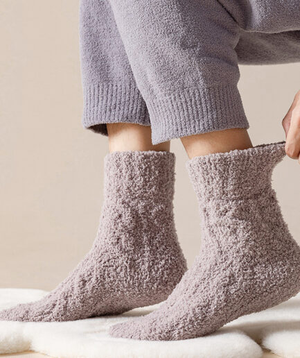 Winter Warm Fuzzy Fleece Socks Women Men